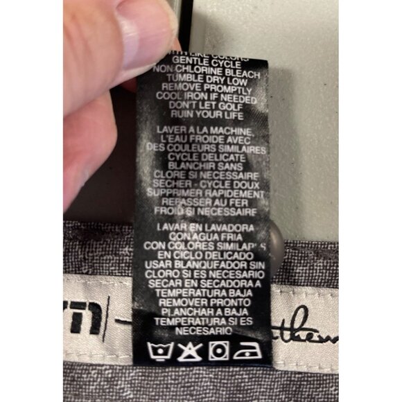 Travis Matthew Gray Shorts Textured Thread Size 38 - Picture 13 of 13